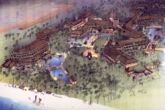 Nusa Dua Hotel, Bali, watercolour