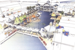 Sunshine Plaza, Maroochydore, watercolour