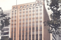 David Wardman,  MLC Martin Place, watercolour