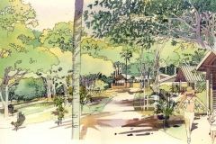 David Wardman, Clifton Beach, watercolour