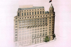 David Wardman, Herald Building, watercolour