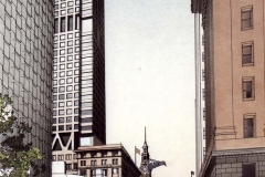 David Wardman, Martin Place, watercolour