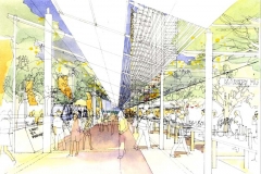 David Wardman, Darwin Waterfront, watercolour