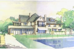 David Wardman, House Vaucluse, watercolour