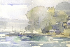 David Wardman, Pittwater House, watercolour